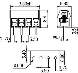 ED350V-03P, Клеммник