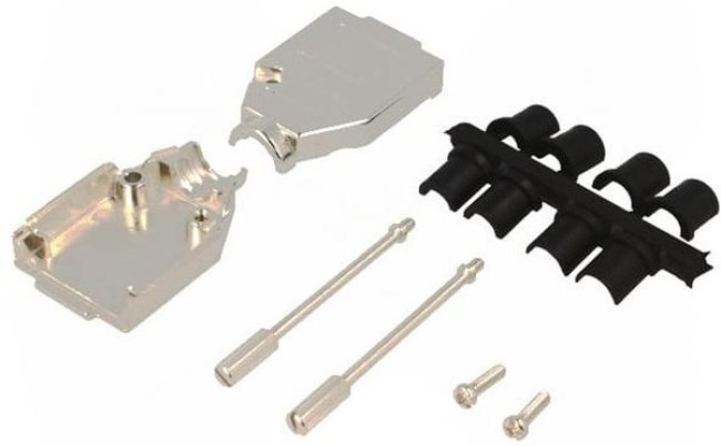 DSC-809B, Корпус для разъемов D-Sub, D-Sub HD 15pin,D-sub 9pin, UNC4-40