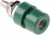 930166104, Green Female Banana Socket, 4 mm Connector, Solder Termination, 32A, 30 V ac, 60V dc, Tin