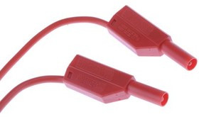 28.0124-200-22, Test lead, 32A, 600 a 1000V, Red, 2m Lead Length