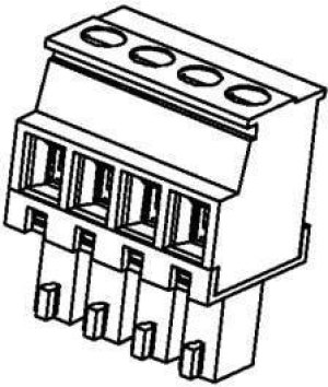 39503-3004, Pluggable Terminal Blocks 3.50MM EURO PLUG VER UG VERT FWE BLK 4CKT 39503-3004, Pluggable Terminal Blocks 3.50MM EURO PLUG VER UG VERT FWE BLK 4CKT