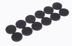 Ti14/2, Ножки клейкие (амортизатор) d=14x2мм, чёрные(12шт.)