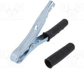 ZAC-195-B, Зажим "крокодил", 120А, Диап.захвата: макс.30мм, Длина: 195мм