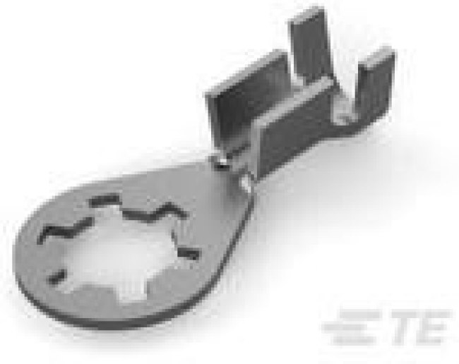 350436-2, Ring Tongue Terminal 14-18AWG Steel 19.61mm Tin Reel/Strip