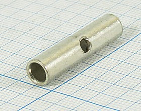 Гильза соединительная d4,7, 10.0S Cu луженая, обжимная; №9197 клемма гн+гн d4,7\\10,0S Cu луж\обж\\