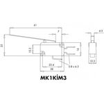 MK1KIM3, Микропереключатель 10А 250VAC с лапкой