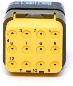 BACI10BC1220PNB, Rectangular MIL Spec Connectors DMC INS P 12C 12#20 N LC