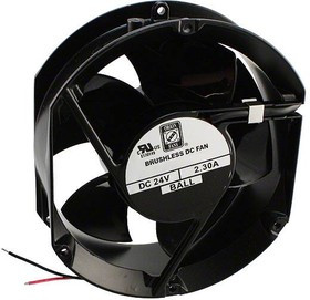 OD172SAP-24HBXC, DC Fan Axial Ball Bearing 24V 12V to 28V 307CFM 67dB 172 X 150 X 51mm High Performance