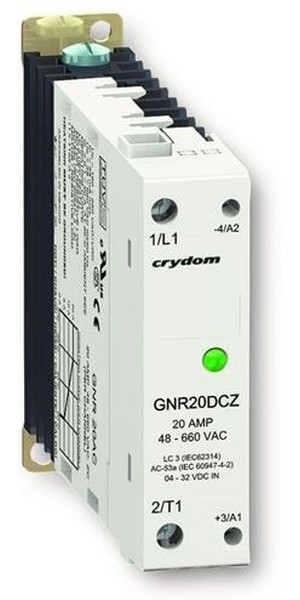 GNR30DCR, Реле: полупроводниковое, Uупр: 4-32ВDC, 30А, 48-600ВAC, -20-80°C