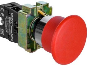 Кнопка управления "Грибок" d40мм (2) с самовозвратом NP2-BC42 без подсветки красн. 1НЗ IP40 CHINT 57