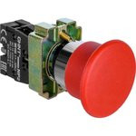 Кнопка управления "Грибок" d40мм (2) с самовозвратом NP2-BC42 без подсветки красн. 1НЗ IP40 CHINT 57