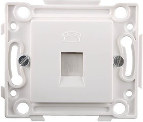 SV-55245-1, Розетка СВЕТОЗАР телефонная, 1 гнездо