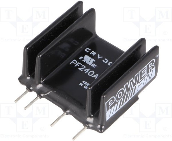 PF240A25, Реле: полупроводниковое, Uупр: 90-140ВAC, 25А, 24-280ВAC, THT, SIP