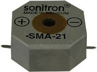 SMA-21-S, 21 мм, Пьезоизлучатель с генератором, SMD