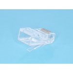 TP8P8C-R-S2, Вилка сетевая RJ45, для круглого одножильного кабеля