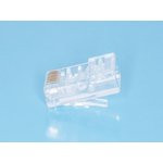 TP8P8C-R-S2, Вилка сетевая RJ45, для круглого одножильного кабеля