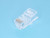 TP8P8C-R-S2, Вилка сетевая RJ45, для круглого одножильного кабеля