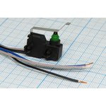 Микропереключатель, размер 20x 7 x12, 3А, переключение ON-(ON), размер концевика L23, КВП303-130FA34