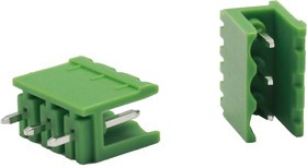 Разъём на печатную плату KLR2GV-5.0-03P 3P/10A/320V/ RM5.0mm/Зелёный (НУ=50шт) Разъём на печатную плату KLR2GV-5.0-03P 3P/10A/320V/ RM5.0mm/Зелёный (НУ=50шт)