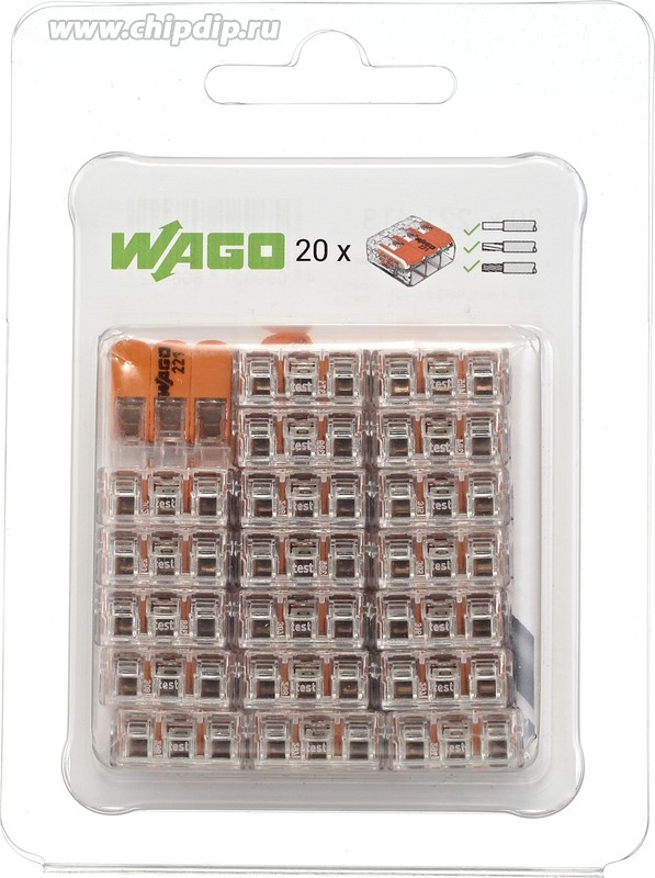 Клеммы 221-413 в блистерной упаковке 20шт 221-413/20 Клеммы 221-413 в блистерной упаковке 20шт 221-413/20