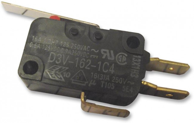 D3V-162-1C4, Микропереключатель SNAP ACTION; с рычагом; SPDT; 16A/250ВAC