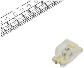LTST-C190KEKT, LED; SMD; 0603; red-orange; 10?54mcd; 1.6x0.8x0.8mm; 130°; 2?2.4V