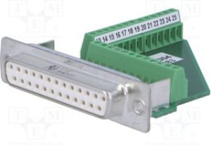 VS25BU-DSUB-MPT, Вилка, D-Sub, Variosub, PIN 25, "мама", зажим под винт, на провод