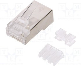 LOG-MP0070, Вилка; RJ45; Кат: 6a; экранированный; позолота; Конф: 8p8c;