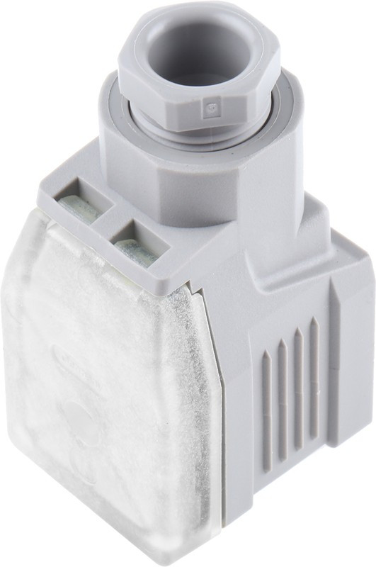 933029106 GDME 2011 grey, GDME 2P+E DIN 43650 A, Female Solenoid Valve Connector, 250 V dc, 400 V ac Voltage