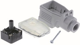 933029106 GDME 2011 grey, GDME 2P+E DIN 43650 A, Female Solenoid Valve Connector, 250 V dc, 400 V ac Voltage