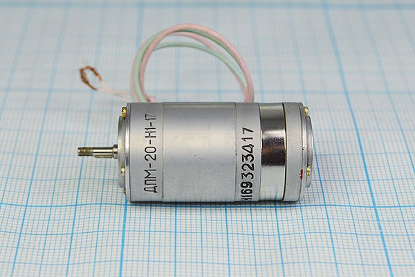 Двигатель 6В, 0,7А, скорость(об/мин) 6000, ДПМ-20-Н1-17