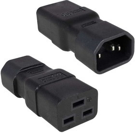 AC-010, Переходник IEC-320 C14-C19, 3-х полюсной, 250 В, прямой
