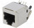 RJJS88142E7A026, Гнездо, RJ45, PIN: 8, Кат: 6, экранированный, Конф: 8p8c, THT, угловой