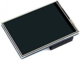 3.5inch RPi LCD (C), TFT дисплей 320×480px с резистивной сенсорной панелью для Raspberry Pi, SPI 125