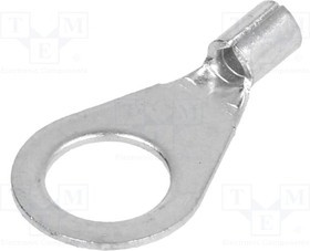 BM01237, Наконечник: кольцевой, M8, 1,5-2,5мм2, обжим, на провод, луженые, медь