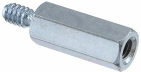 4536-632-S-12, Standoffs &amp; Spacers STEEL 6-32 5/8in HEX ML/FEM Standoff