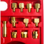 ER-86311, Тестер давления масла с адаптерами (0-28Bar) 12 предметов в кейсе ЭВРИКА