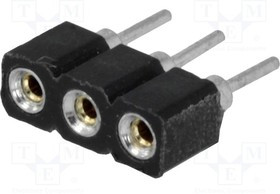 DS1002-01-1*3V13-JK, Гнездо, IDC, "мама", PIN 3, прямой,цанговые контакты, 2,54мм, THT DS1002-01-1*3V13-JK, Гнездо, IDC, "мама", PIN 3, прямой,цанговые контакты, 2,54мм, THT