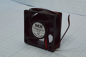 Вентилятор 60x60x25, напряжение 12В, ток 0,16А, выводы 2L, подшипник скольжения, FBDCF-6025D12HS MX
