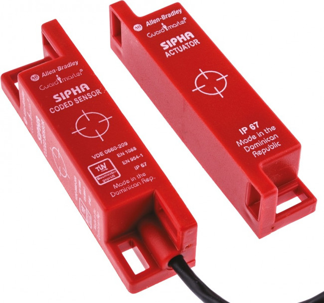440N-S32015, 440N Series Magnetic Non-Contact Safety Switch, 250 V ac, 300V dc, Plastic Housing, NO/NC, 3m 440N-S32015, 440N Series Magnetic Non-Contact Safety Switch, 250 V ac, 300V dc, Plastic Housing, NO/NC, 3m