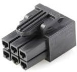 172708-1006, Mini-Fit Sigma Receptacle Housing, 6 Poles, 2 Rows, 4.2mm Pitch