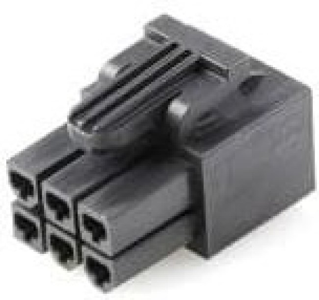 172708-1006, Mini-Fit Sigma Receptacle Housing, 6 Poles, 2 Rows, 4.2mm Pitch