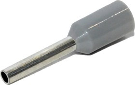 Наконечник штыревой втулочный изолированный KTE 0.75-8V 0.75мм2/L=8мм/Серый (упак=500 шт.)