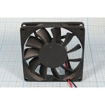 Вентилятор 80x80x15, напряжение 12В, мощность 2,5Вт, выводы 2L, подшипник качения, KD1208PHB1