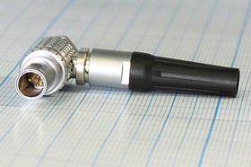 Штекер LEMO на три контакта, угловой; 13311 шт LEMO\3P\каб\угл\ d7\FHG-0B-303CLAD\ Штекер LEMO на три контакта, угловой; 13311 шт LEMO\3P\каб\угл\ d7\FHG-0B-303CLAD\