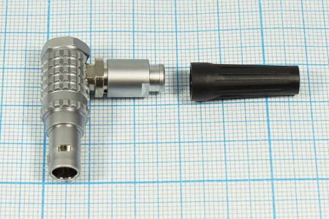 Штекер LEMO на три контакта, угловой; 13311 шт LEMO\3P\каб\угл\ d7\FHG-0B-303CLAD\