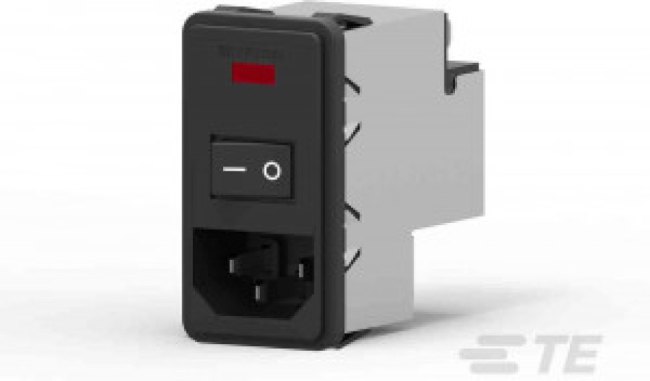 8-6609107-3, Filtered IEC Power Entry Module, IEC C14, General Purpose, 10 А, 250 В AC, 2-Полюсный выключатель 8-6609107-3, Filtered IEC Power Entry Module, IEC C14, General Purpose, 10 А, 250 В AC, 2-Полюсный выключатель