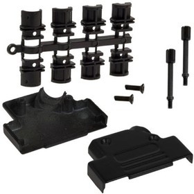 971-025-040R011, 971 Series Zinc D Sub Backshell, 25 Way, Strain Relief 971-025-040R011, 971 Series Zinc D Sub Backshell, 25 Way, Strain Relief