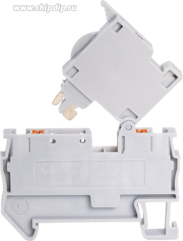 Клемма для установки предохранителя 4кв.мм, Push-In