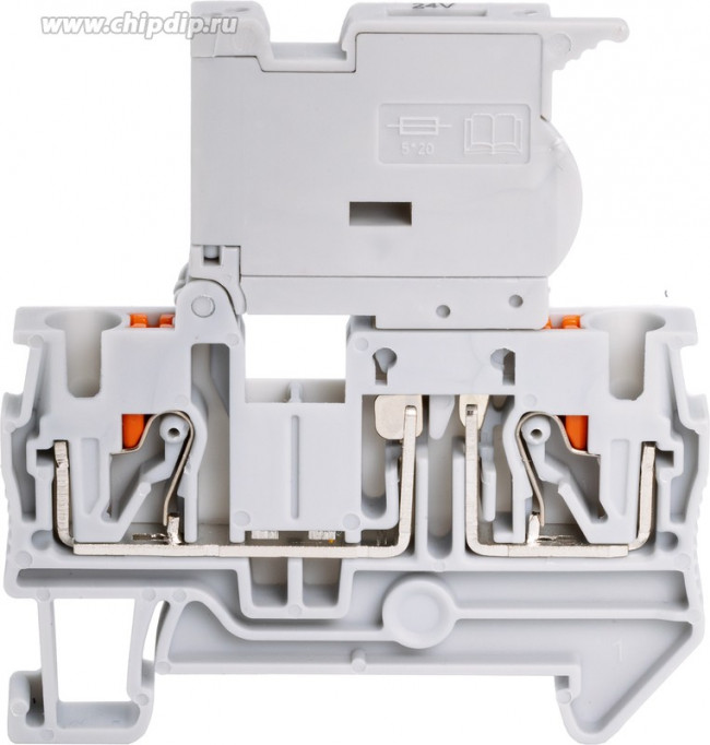 Клемма для установки предохранителя 4кв.мм, Push-In